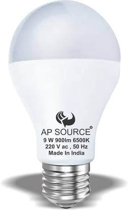 AP Source 9 W Basic Round E27 LED Bulb