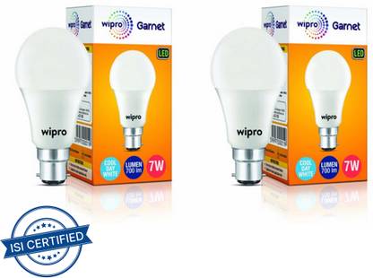 Wipro 7 W Basic Standard B22 LED Bulb
