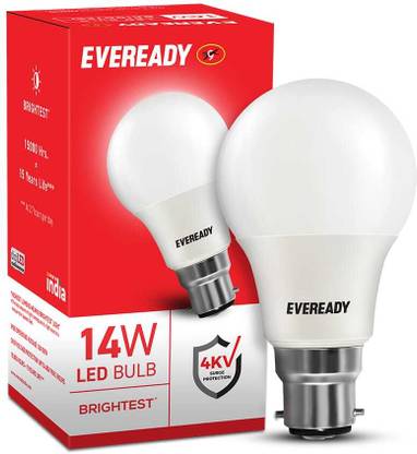 EVEREADY 14 W Basic Round B22 LED Bulb