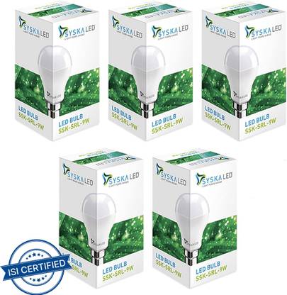 Syska 9 W Basic Standard B22 LED Bulb