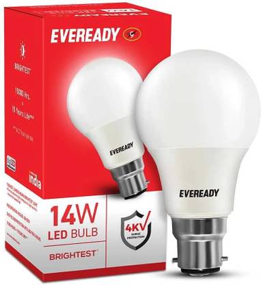 EVEREADY 14 W Basic Round B22 LED Bulb