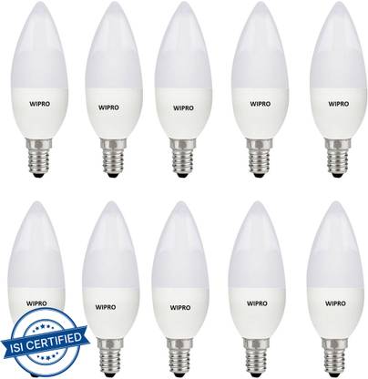 Wipro 3 W Basic Candle E14 LED Bulb
