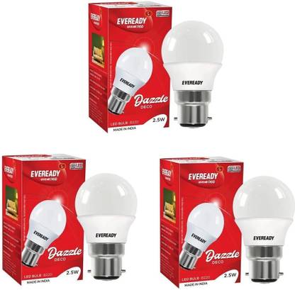 EVEREADY 2.5 W Basic Round B22 LED Bulb