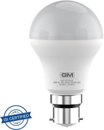 GM 18 W Basic Round B22 LED Bulb