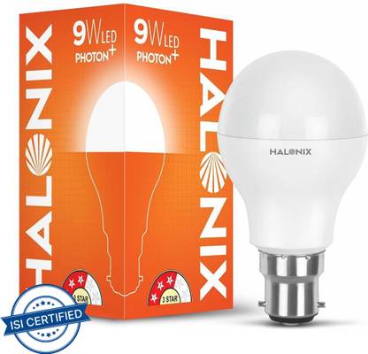 HALONIX 9 W Basic Round B22 LED Bulb