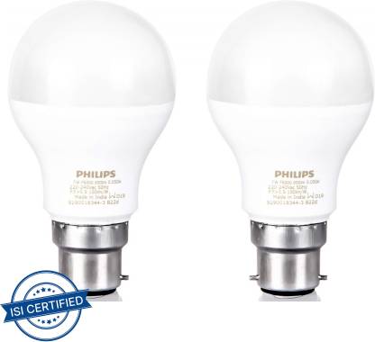 PHILIPS 7 W Round B22 LED Bulb