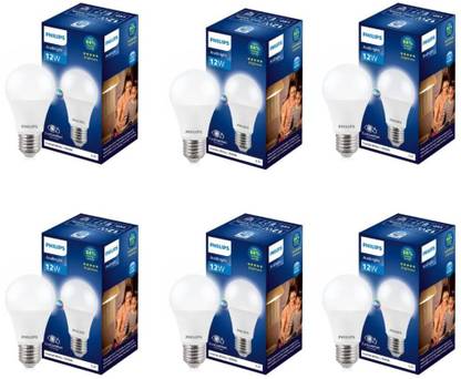 PHILIPS 12 W Basic Round E27 LED Bulb