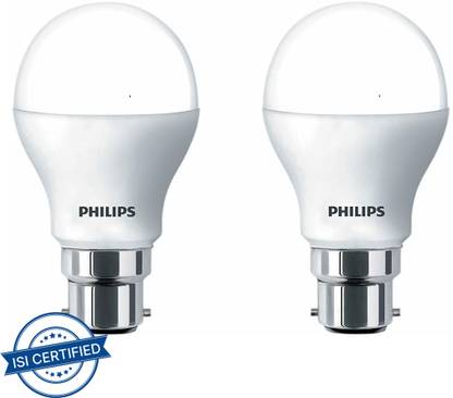 PHILIPS 9 W Basic Round B22 LED Bulb