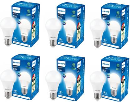 PHILIPS 5 W Basic Round E27 LED Bulb