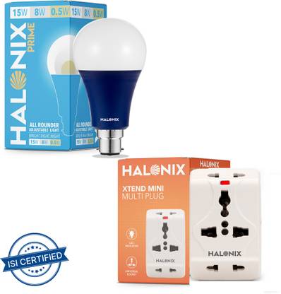 HALONIX 15 W, 8 W, 0.5 W Basic Round B22 LED Bulb
