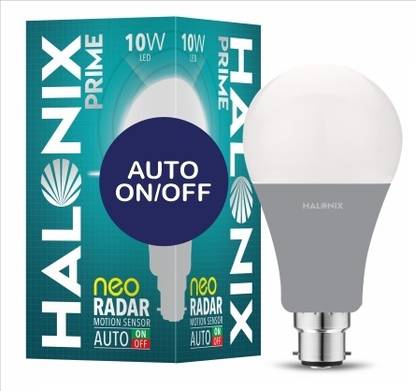 Halonix 10W Round B22 Neo Radar Motion Sensor bulb Pack of 1