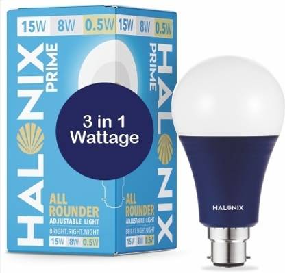 HALONIX 15 W, 8 W, 0.5 W Basic Round B22 LED Bulb