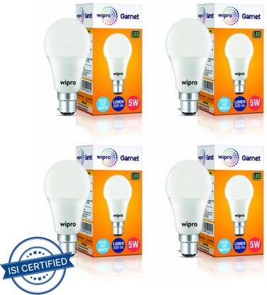 Wipro 3 W Standard B22 LED Bulb