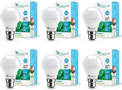 Syska 9 W Basic Standard B22 LED Bulb