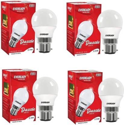 EVEREADY 2.5 W Basic Standard B22 LED Bulb