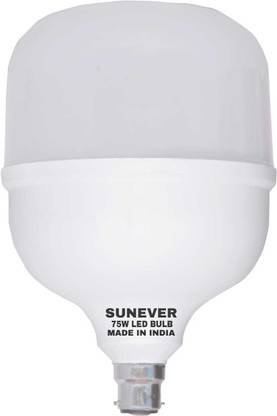 sunever 75 W Basic Round B22 LED Bulb