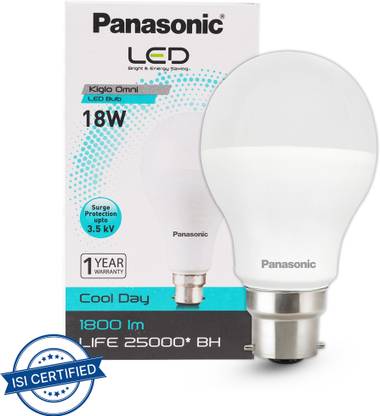 Panasonic 18 W Basic Round B22 LED Bulb