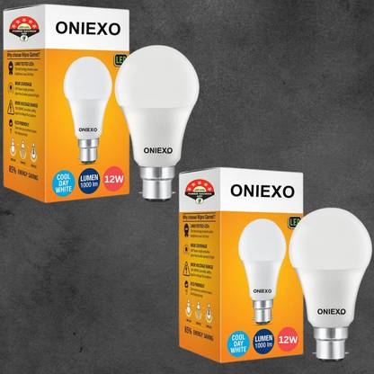 ONIEXO 12 W Inverter Round B22 Inverter Bulb
