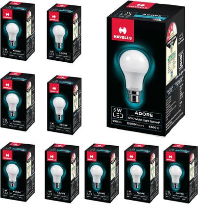 HAVELLS 5 W Basic Round B22 LED Bulb
