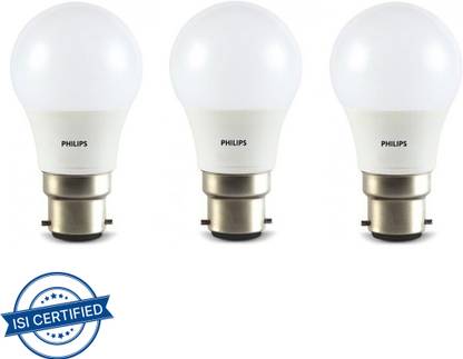 PHILIPS 5 W Basic Round B22 LED Bulb
