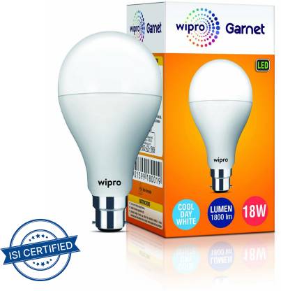 Wipro 18 W Standard B22 LED Bulb
