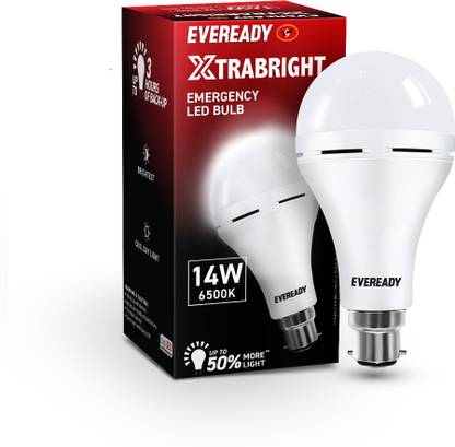 EVEREADY 14W B22 WHITE EMERGENCY LED BULB PACK OF-01 3 hrs Bulb Emergency Light