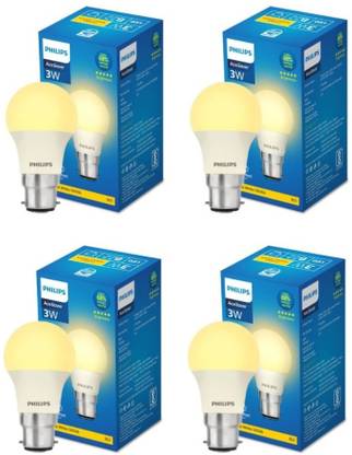 PHILIPS 3 W Basic Round B22 LED Bulb