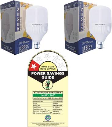 REMEN 30 W Basic Standard B22 LED Bulb