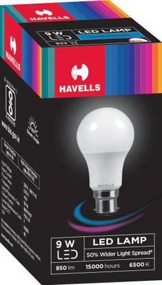 HAVELLS 9 W Basic Round B22 LED Bulb