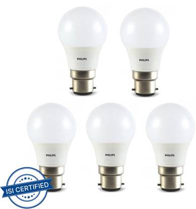 PHILIPS 3 W Basic Round B22 LED Bulb