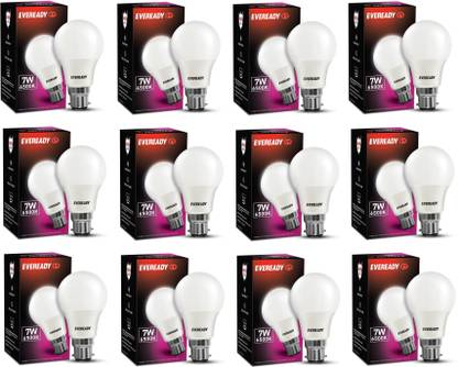 EVEREADY 7 W Basic Round B22 LED Bulb