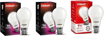 EVEREADY 9 W, 5 W, 7 W Basic Standard B22 D LED Bulb