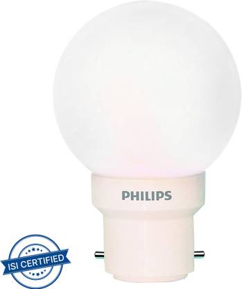 PHILIPS 0.5 W Basic Round B22, E27 LED Bulb