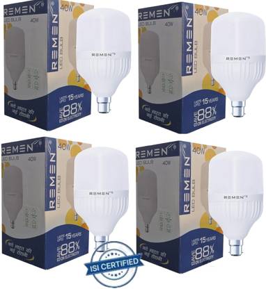 REMEN 40 W Basic Standard B22 LED Bulb