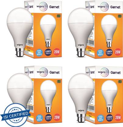 Wipro 20 W Basic Standard B22 LED Bulb