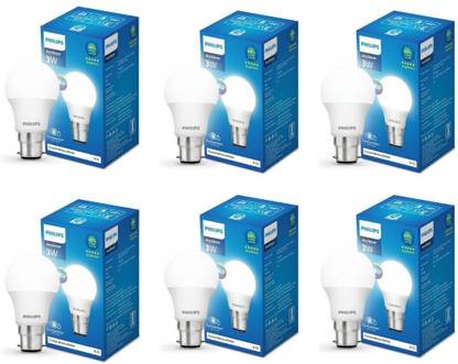 PHILIPS 3 W Basic Round B22 LED Bulb