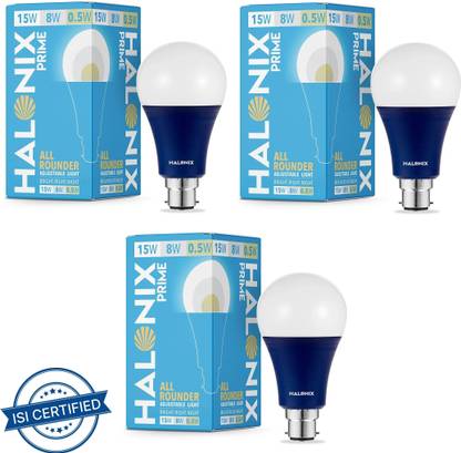 HALONIX 15 W, 8 W, 0.5 W Basic Round B22 LED Bulb