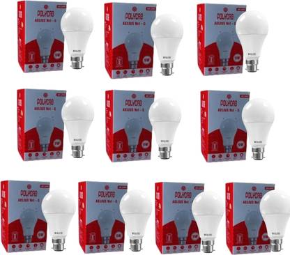 Polycab 9 W Basic Round B22 LED Bulb