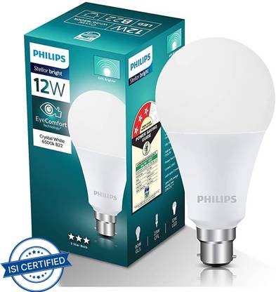 PHILIPS 12 W Basic Round B22 LED Bulb