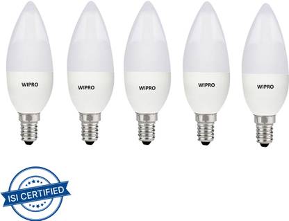 Wipro 3 W Basic Candle E14 LED Bulb