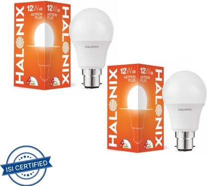 HALONIX 12 W Basic Round B22 LED Bulb