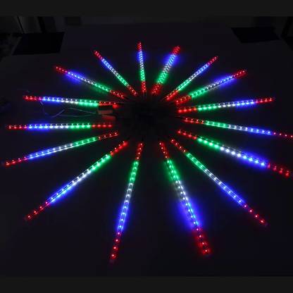 QAWACHH Meteor Shower Rain LED String Lights Hanging 10 Tubes 540 LED ( MULTICOLOR) Ceiling Light Ceiling Lamp
