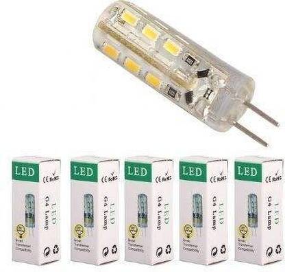 Poopes Led Mirchi 1.5W 220V Direct G4 Pack Of 5Pcs Smart Sensor Light