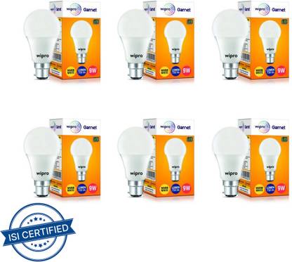 Wipro 9 W Basic Standard B22 LED Bulb