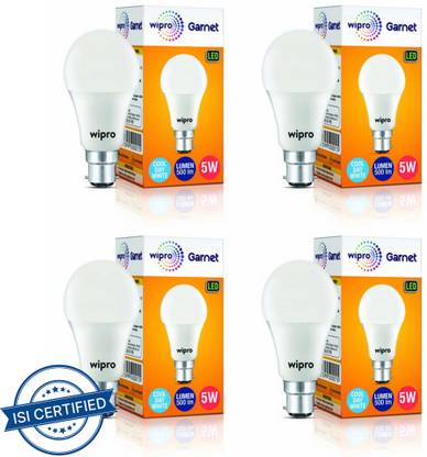 Wipro 5 W Basic Standard B22 LED Bulb