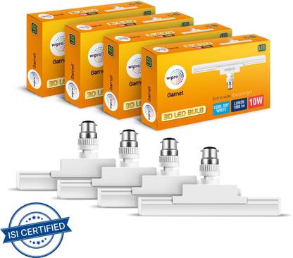 Wipro 10 W Basic T-Bulb B22 LED Bulb