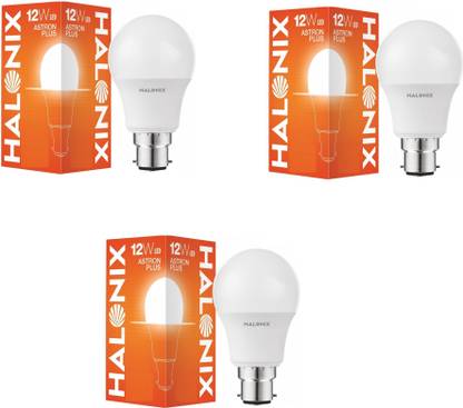 HALONIX 12 W Basic Round B22 LED Bulb