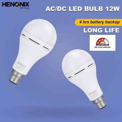 HENONIX 12 W Inverter Round B22 Inverter Bulb