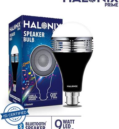 HALONIX 9 W, 0.5 W Bluetooth Round B22 LED Bulb