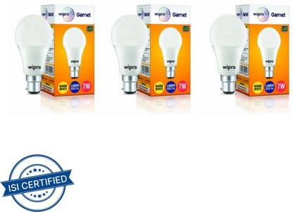 Wipro 7 W Basic Standard B22 LED Bulb